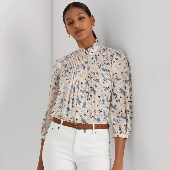 Lauren Ralph Lauren Other - Lauren Women's Ralph Lauren Floral Georgette Blouse NWT